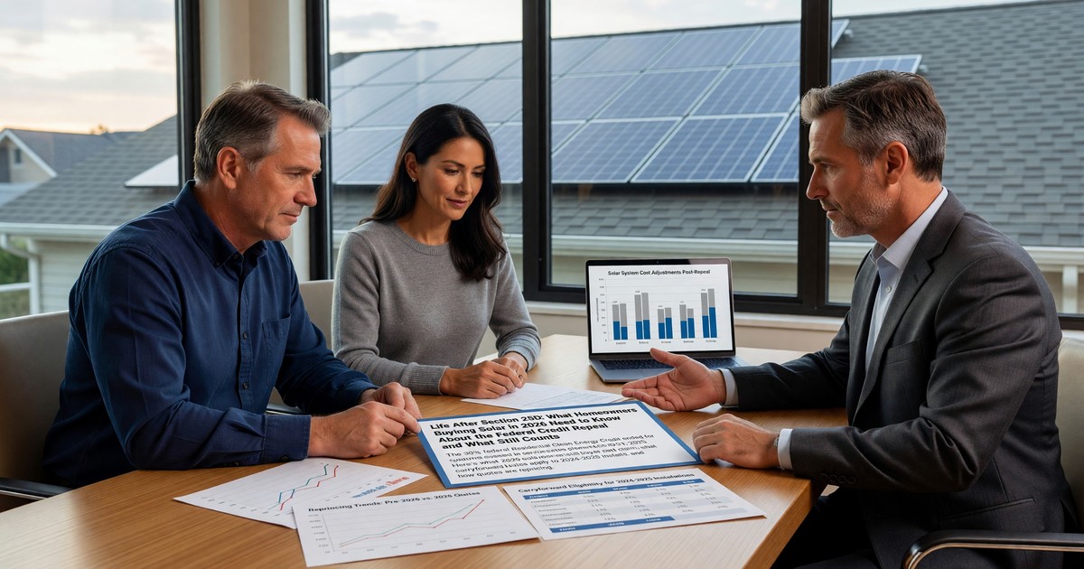 Life After Section 25D: What Homeowners Buying Solar in 2026 Need to Know About the Federal Credit Repeal and What Still Counts