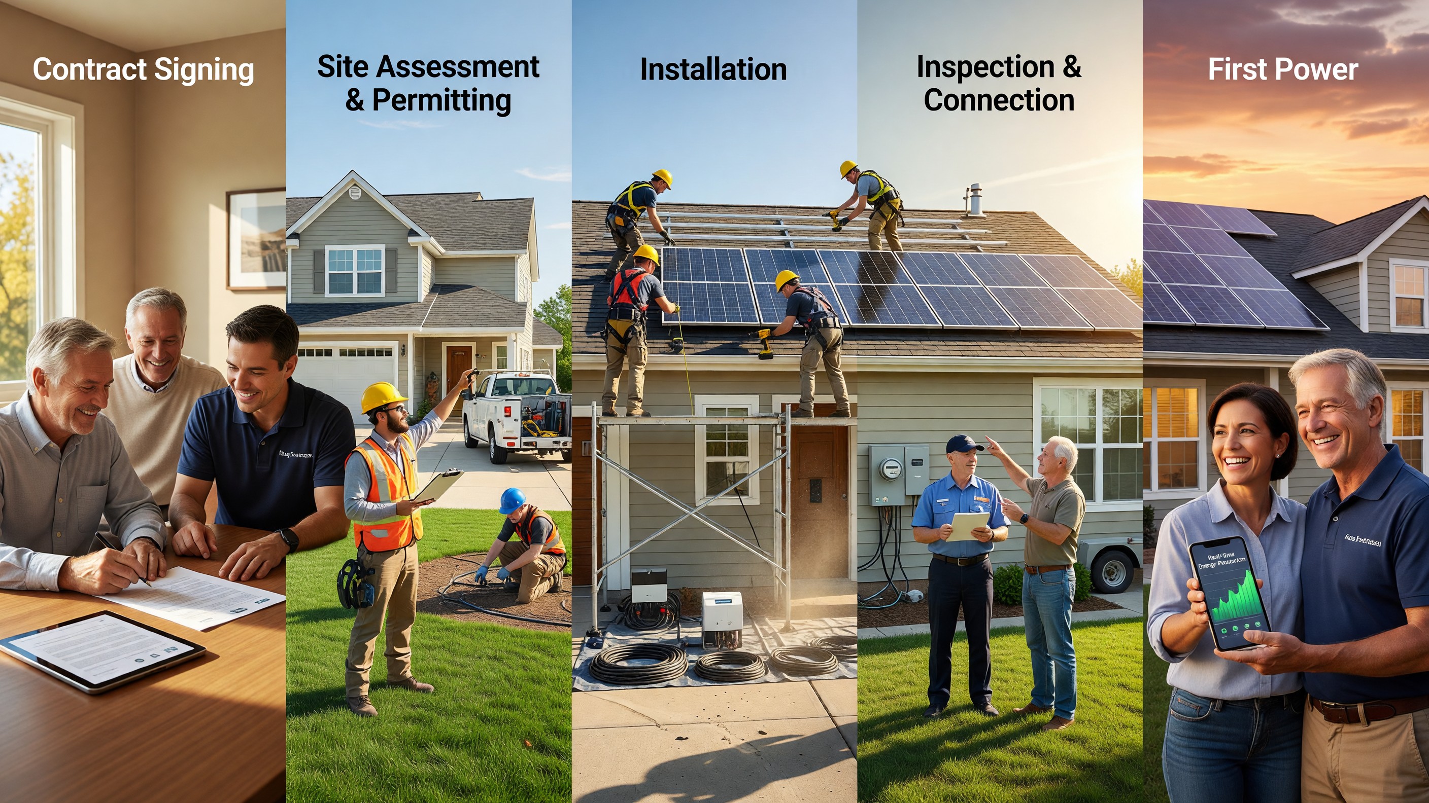 Solar Installation Timeline: From Contract Signing to First Power
