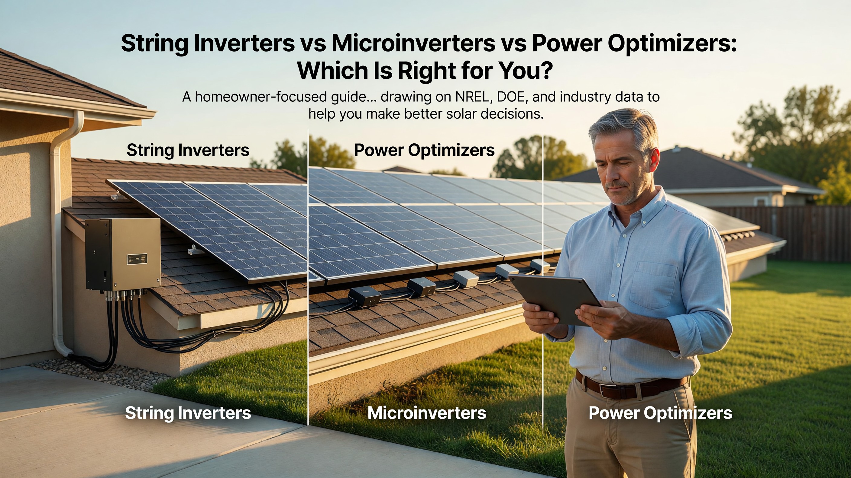 String Inverters vs Microinverters vs Power Optimizers: Which Is Right for You?